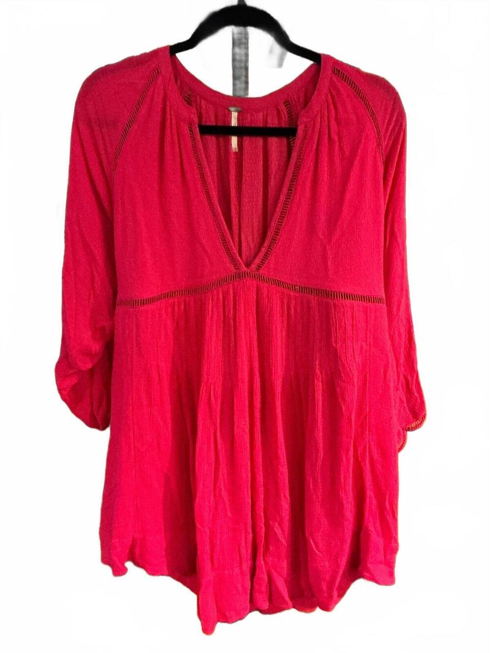 #FP134 Free People Go Lightly Swing Mini Dress, Size S *Callout*